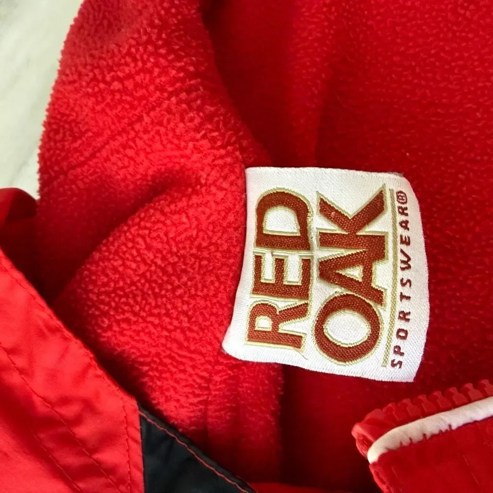 Red Oak kids fleece red